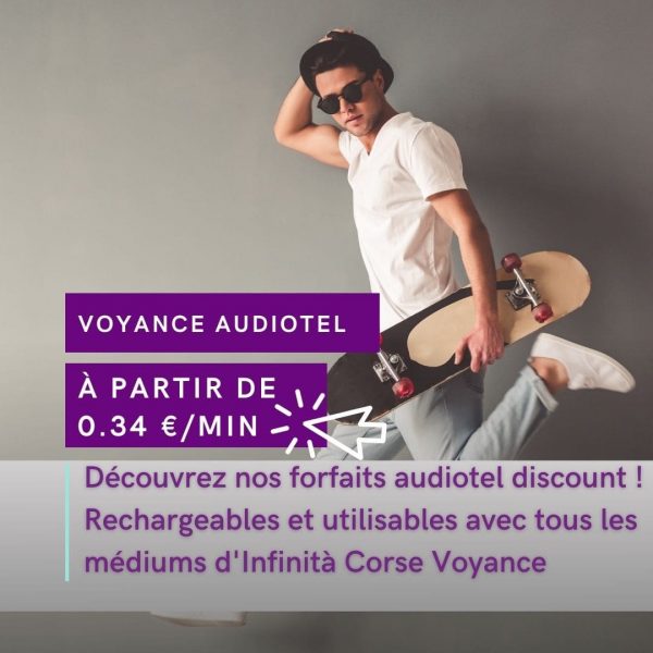 Voyance par audiotel sérieuse, fiable et de qualité à prix discount (pas cher) avec les meilleurs voyants et médiums du cabinet Infinità Corse Voyance