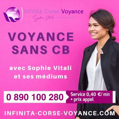 Voyance par audiotel la moins chère de Corse à seulement 0.40 € la minute avec la célèbre médium corse : Sophie Vitali