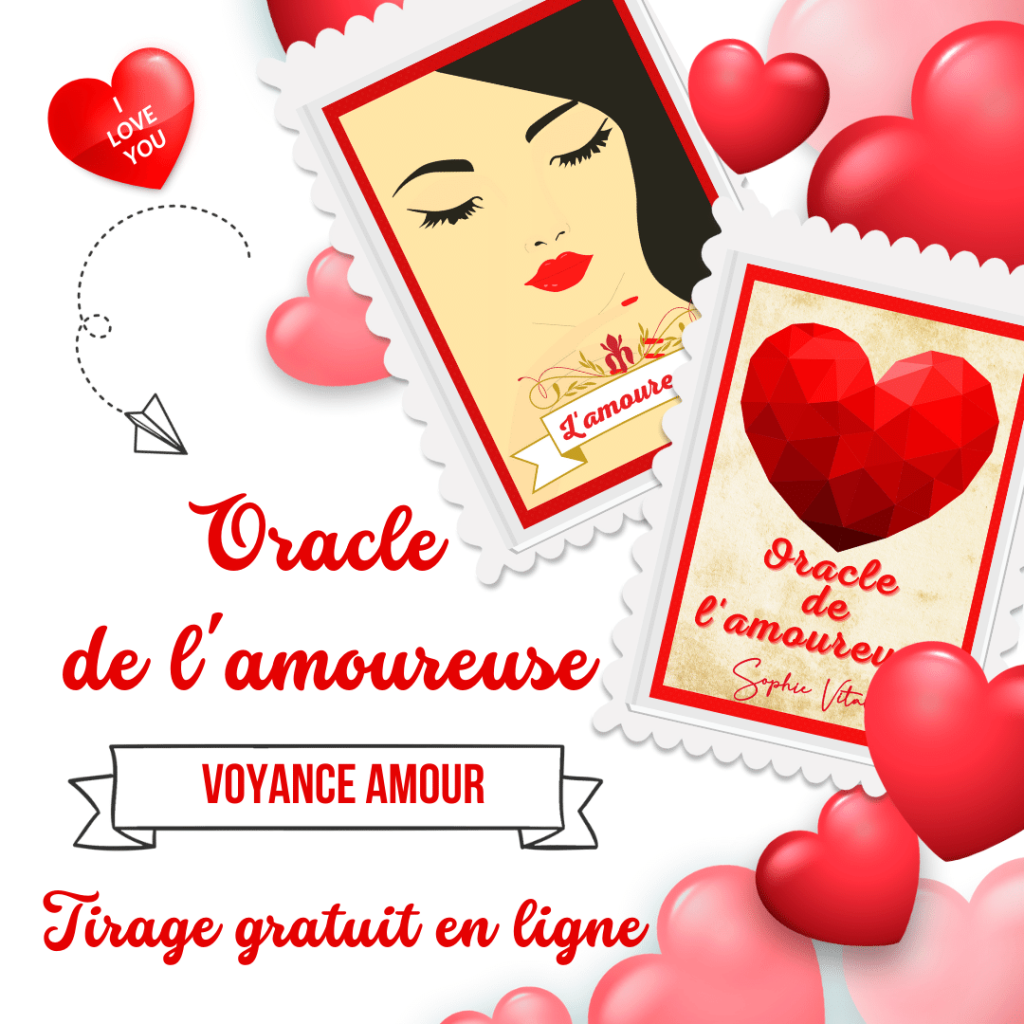 Voyance privée sérieuse et fiable avec un tirage voyance amour gratuite en ligne avec l'Oracle de l'amoureuse : Découvrez ce que votre avenir sentimental vous réserve avec Sophie Vitali